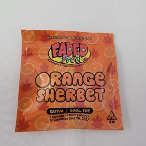 faded fruits gummies 500 mg